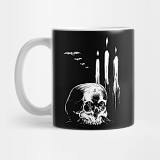 Skull and Candles Mug